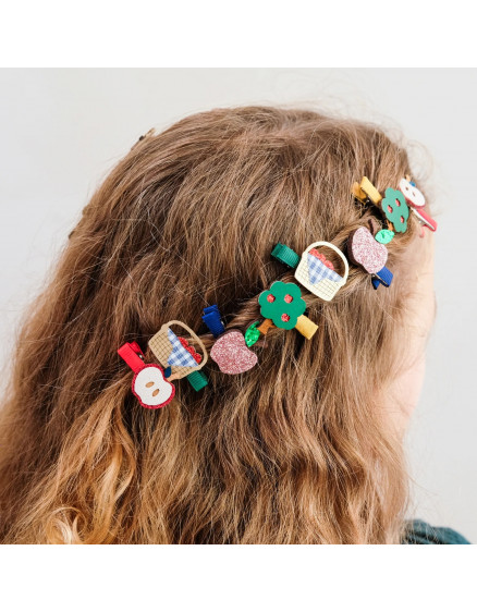 Apple Harvest Salon Hair Clips Multi 2
