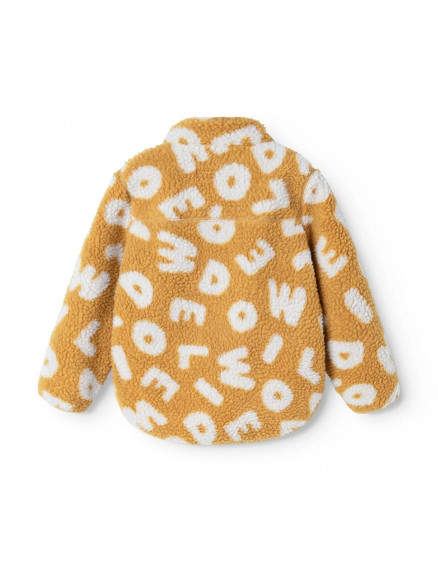 Noam Pile Jacket Letters Yuzu 2