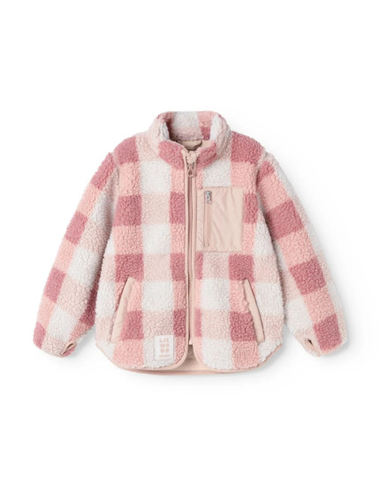 Nolan Pile Jacket Mega Check Rose 104