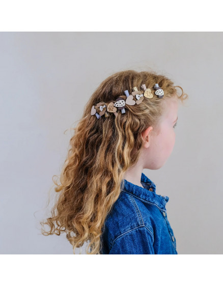 Puppy Love Salon hair clips Neutral 2