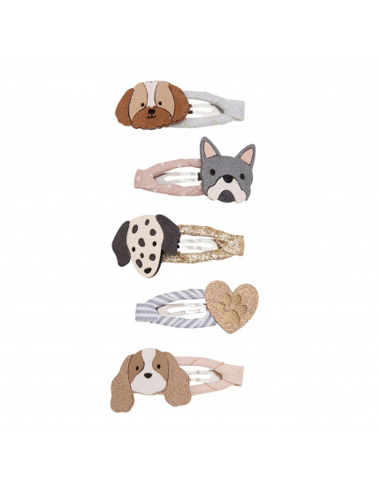 Puppy Love Mini hair clips Neutral One Size