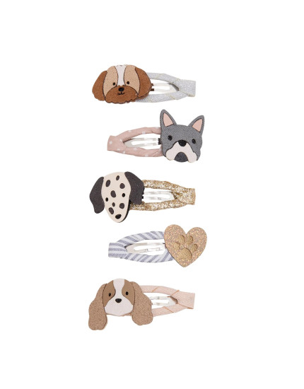 Puppy Love Mini hair clips Neutral One Size