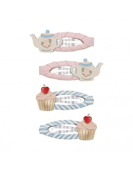 Afternoon Tea hair clips Pink