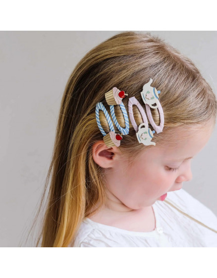 Afternoon Tea hair clips Pink 3