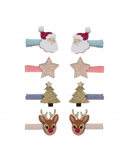 Christmas salon hair clips One Size