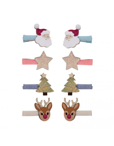 Christmas salon hair clips