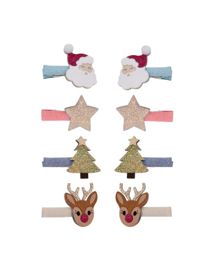 Christmas salon hair clips One Size