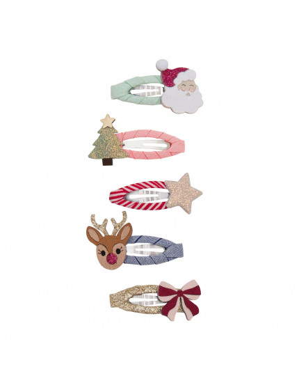 Christmas Mini Hair Clips One Size
