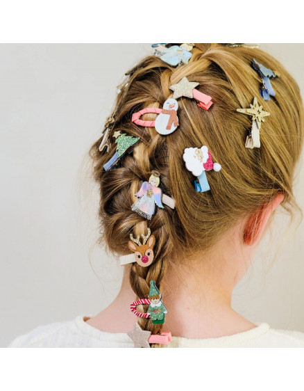 Cute christmas character mini hair clips 2