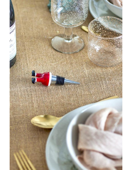 Lynn Wine Stopper Red Glass 2