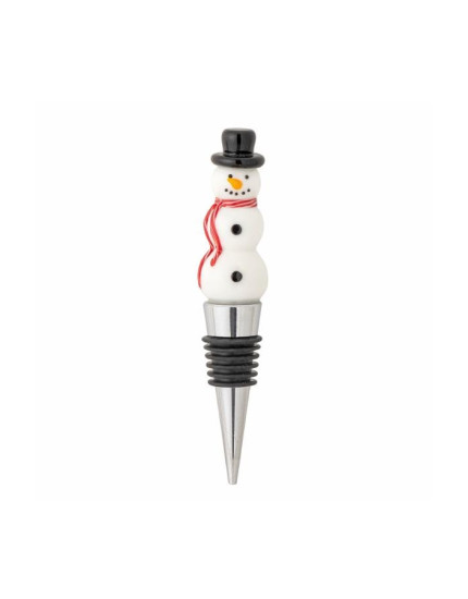 Lynn Wine Stopper White Glass One Size