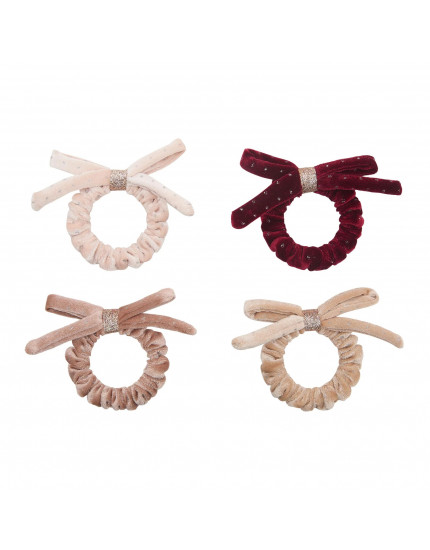 4 х Резинки Velvet Bow Scrunchies