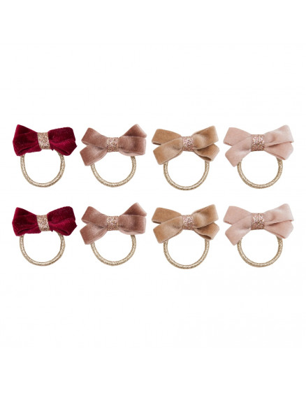 8 х Резинки Glitter Velvet Bow
