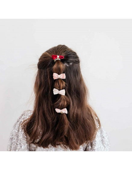 8 х Резинки Glitter Velvet Bow 2