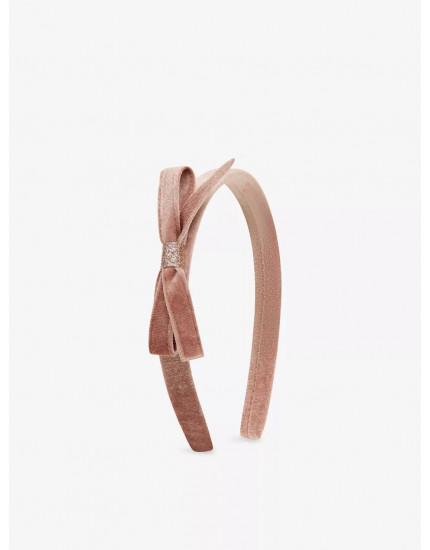 Обруч Violet Bow Velvet Pink