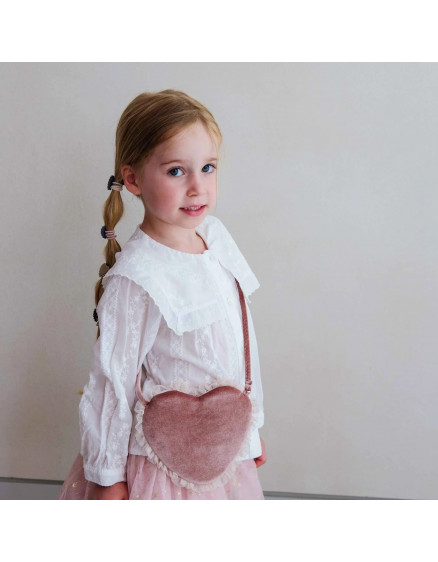 Сумочка Tulle Velvet Heart Pink 2