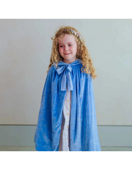 Ice Queen Velvet cape Blue 2