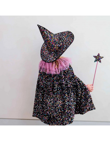 Ruffle Dazzle Sequin cape Multi 4