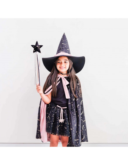 Ethel Velvet Witch cape Black 2