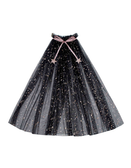 Ethel Tulle Witch cape Black One Size