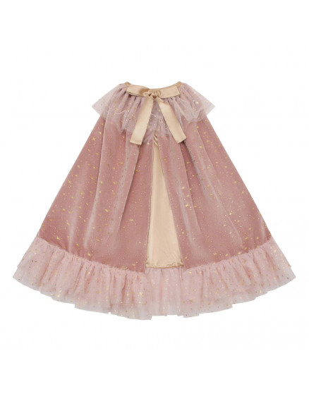 Elspeth Velvet Witch cape Pink
