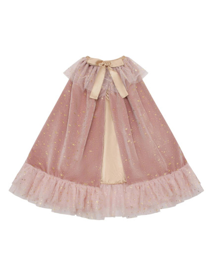 Elspeth Velvet Witch cape Pink One Size