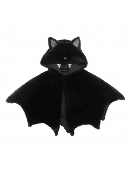 Furry Bat cape Black