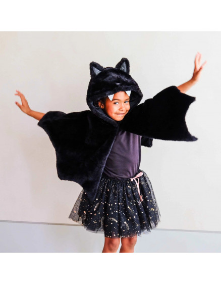 Furry Bat cape Black 2