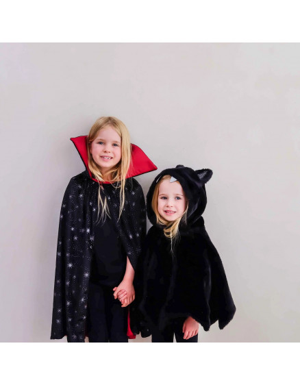 Furry Bat cape Black 3