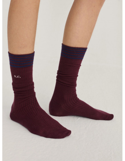 Довгі шкарпетки BC Burgundy Red 2