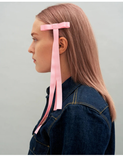 Ribbon hairpin Pink Rose One Size