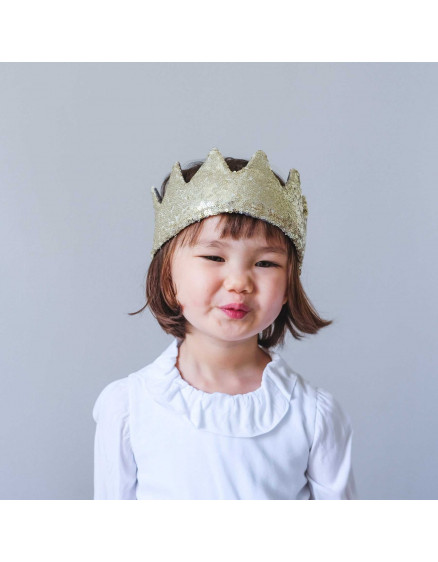 Sequin crown Gold 3