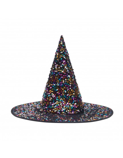 Dazzle Sequin Witch hat Multi One Size