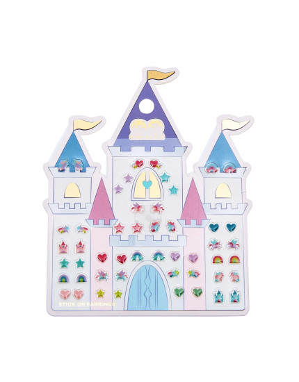 Rainbow Castle stick on earrings Multi One Size