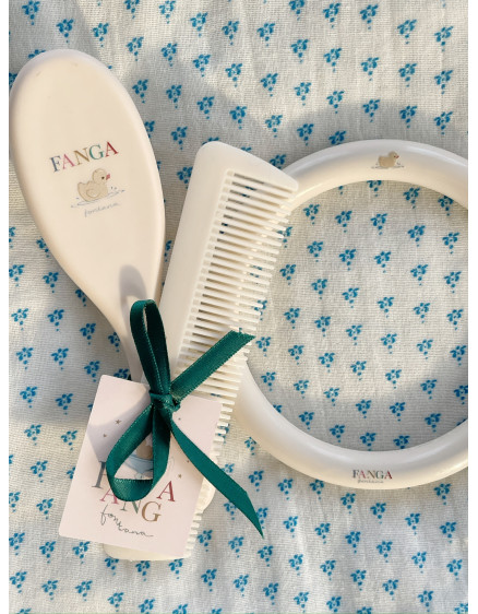 Baby Hairbrush Set Beige 4