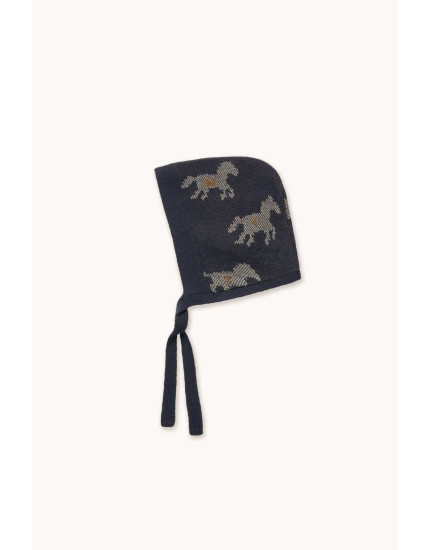 Horses Bonnet Blue 6-12M
