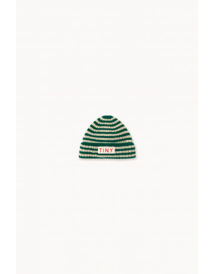 Stripes Beanie Dark Green Baby
