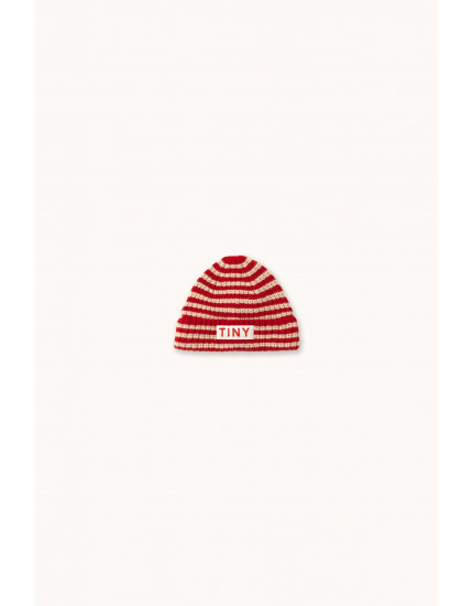 Stripes Beanie Dark Red Baby