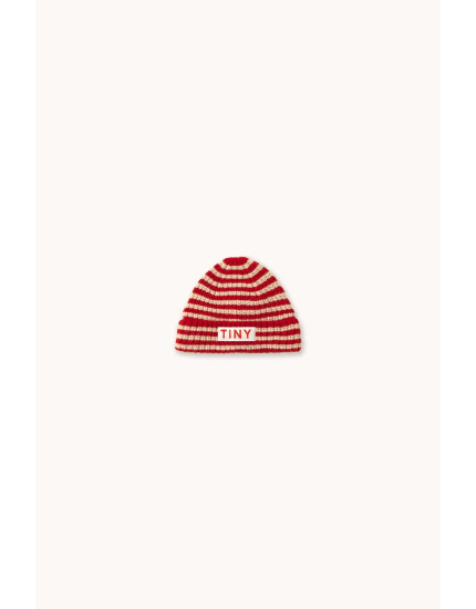 Stripes Beanie Dark Red Baby 6-12M