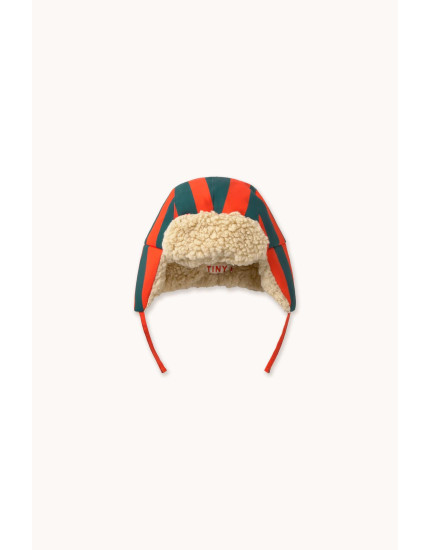 Striped Chapka Summer Red 10-14Y