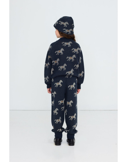Horses Bucket Hat Ink Blue – 8-14Y 4