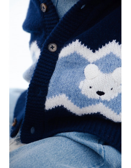 Кардиган Kwinten Polar Bears Navy 3