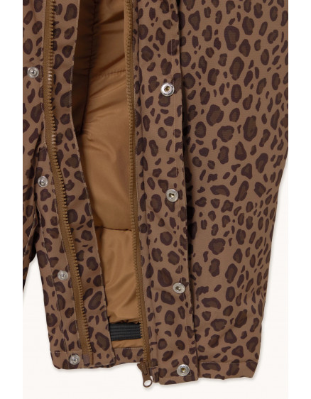 Animal Print Snow One-Piece Mocha 5
