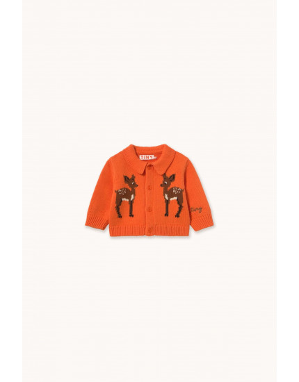 Deer Baby Cardigan Summer Red