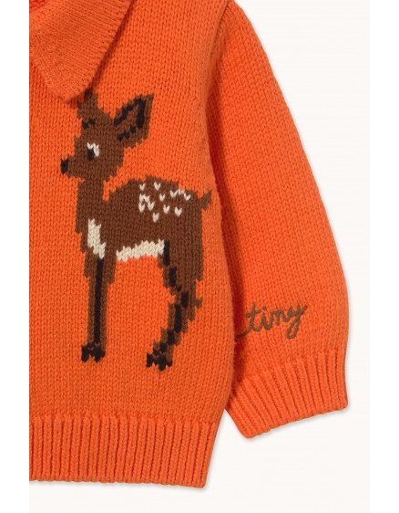 Deer Baby Cardigan Summer Red 3