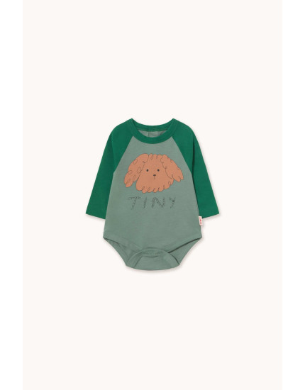 Curly Dog Graphic Body Teal 12M