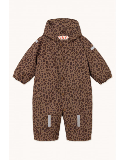 Animal Print Snow ONE-PIECE Mocha