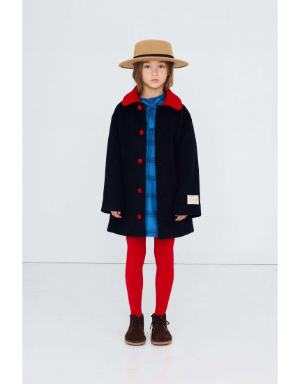 Wool Coat Ink Blue