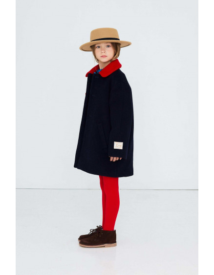 Wool Coat Ink Blue 2