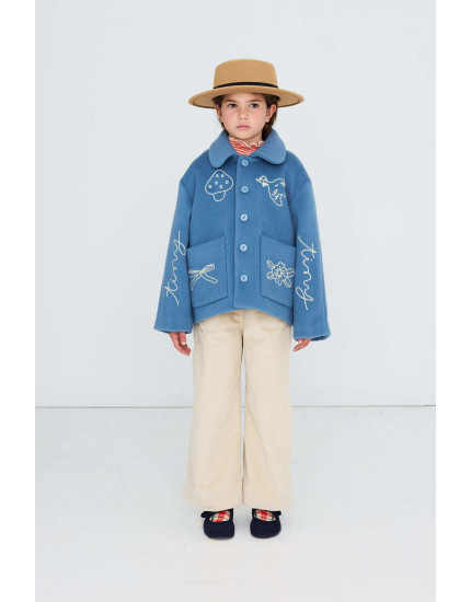Wool Jacket Denim Blue